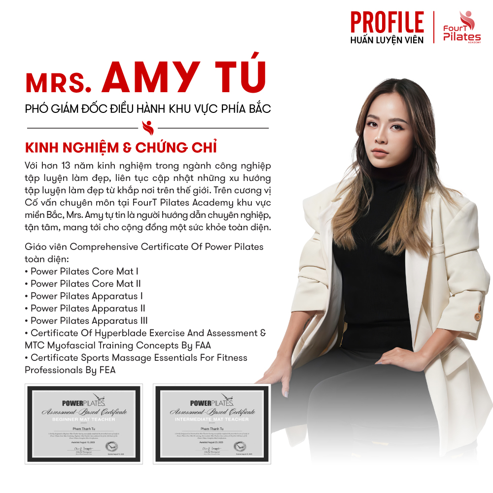 PROFILE GIÁM ĐỐC CHUYÊN MÔN AMY TÚ