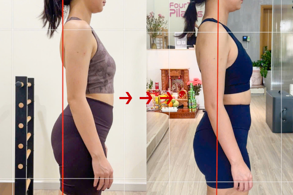 Câu chuyện chỉnh dáng của Chị Khánh Linh tại FourT Pilates