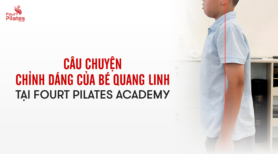 Câu chuyện chỉnh dáng của bé Quang tại FourT Pilates